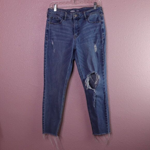 Old Navy |‎ Rockstar Super Skinny High Rise Jeans 10 - Picture 2 of 7